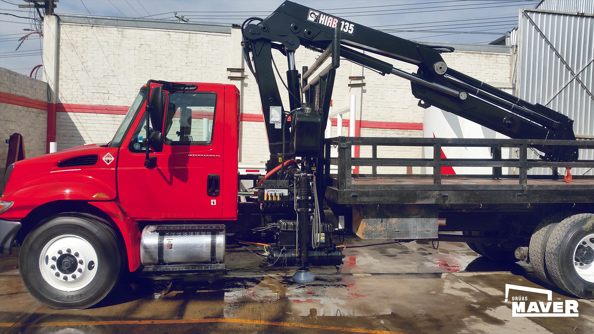 Camión grúa HIAB de Gruas Maver